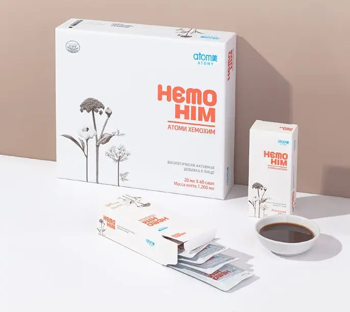 Атоми Хемохим Атоми презентация товара с содержимым коробки