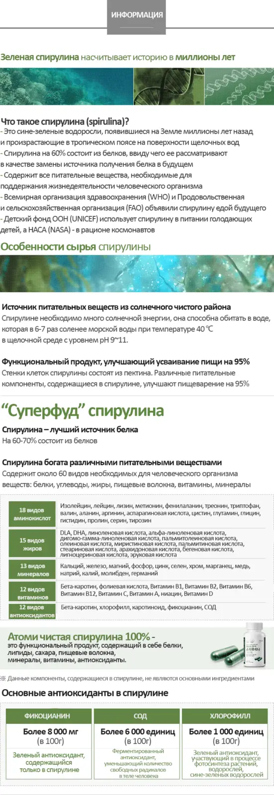 Атоми спирулина