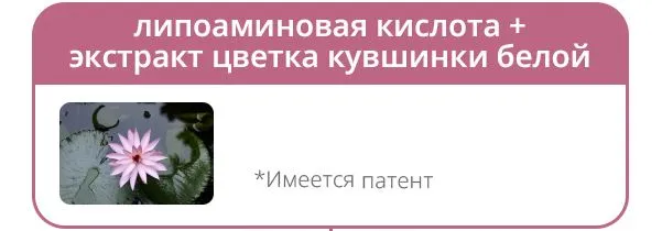 липоаминовая кислота + экстракт цветка кувшинки белой