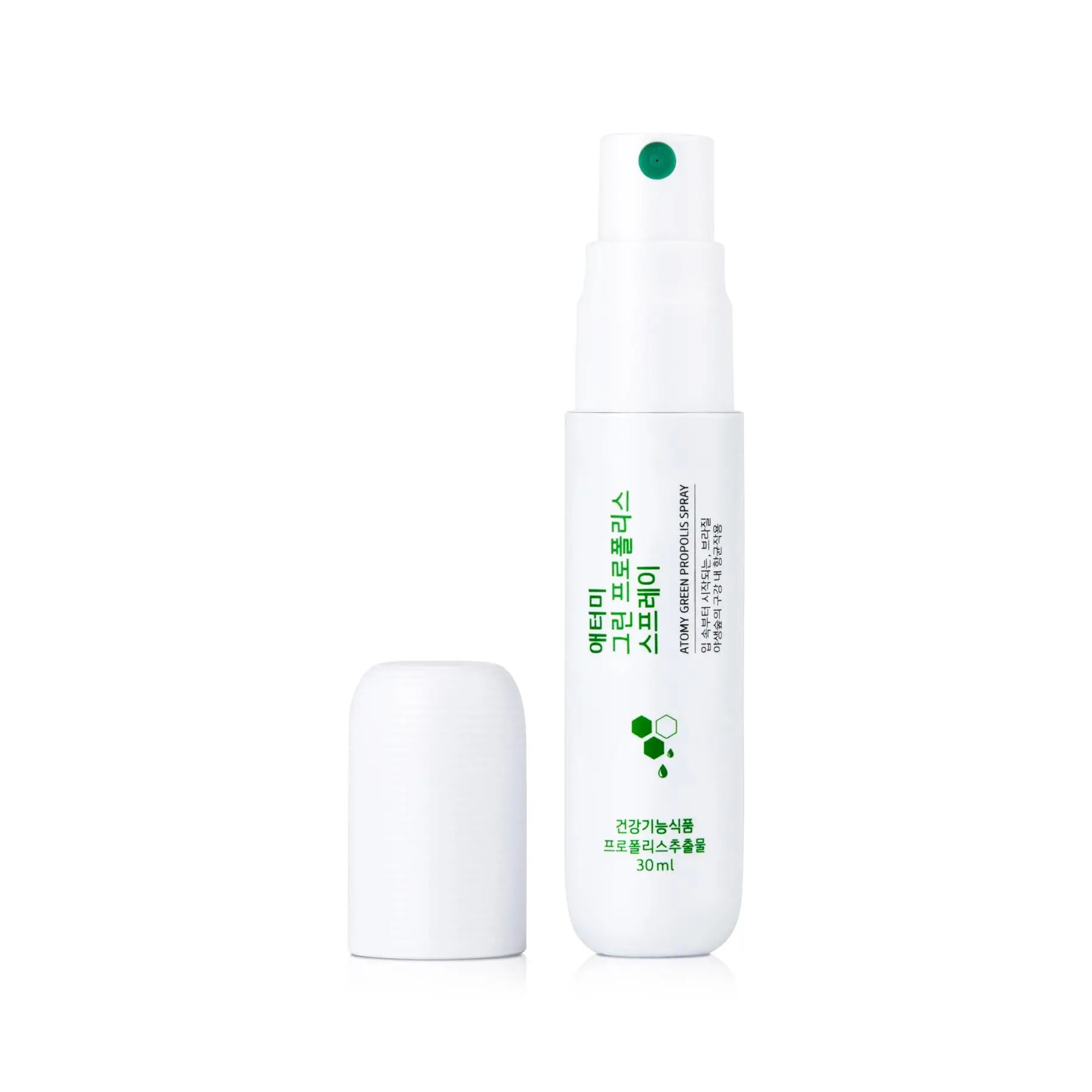 Атоми Зеленый Спрей с Прополисом Атоми Зеленый Спрей с Прополисом изображение открытого флакона